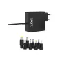 PORT Universal nešiojamojo kompiuterio maitinimo adapteris 65W su 8 antgaliais - juodas