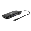 PORT USB-C Docking Station 11-in-1 Hub su 4K HDMI, VGA, Gigabit Ethernet, 100W PD, USB 3.1, SD/MicroSD, Audio - juoda