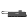 PORT USB-C Docking Station 11-in-1 Hub su 4K HDMI, VGA, Gigabit Ethernet, 100W PD, USB 3.1, SD/MicroSD, Audio - juoda