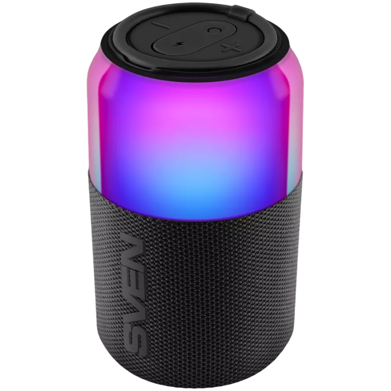 Nešiojamas garsiakalbis SVEN PS-130, Raudonas, 10W RMS, TWS, Bluetooth, USB, Ličio baterija
