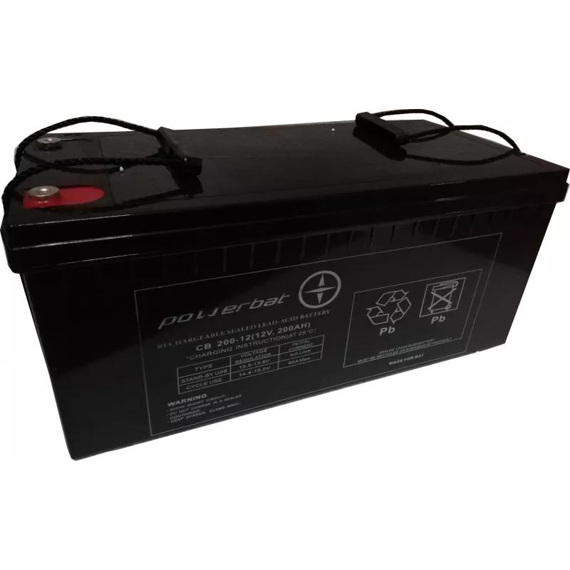 POWERBAT CB 200-12 VRLA Gel akumuliatorius 12V 200Ah