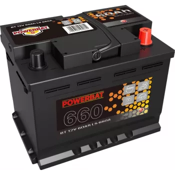 POWERBAT L2 12V 60Ah AGM Start-Stop automobilio akumuliatorius