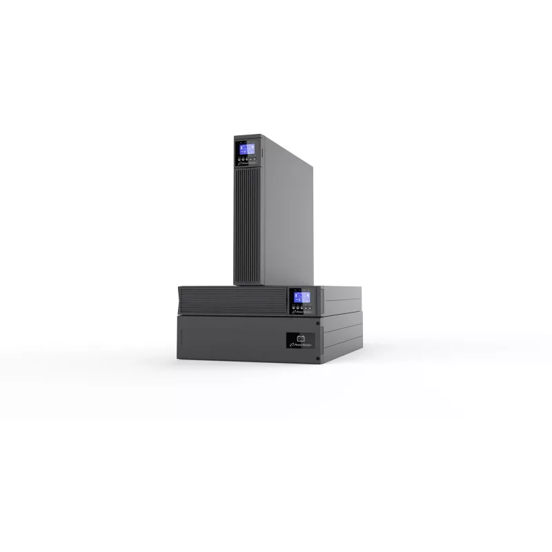 PowerWalker On-Line 10000VA Rack UPS ICR IoT - 10kW dvigubos konversijos, 3U, keičiamos baterijos
