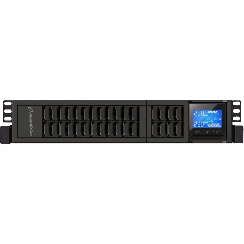 PowerWalker VFI 2000 CRS nepertraukiamo maitinimo šaltinis (UPS) su dviguba konversija (Online), 2 kVA / 1600 W, 4 AC lizdai, Tower