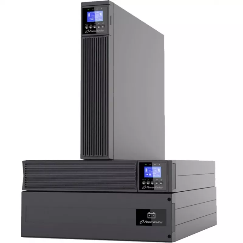 PowerWalker VFI 6000 ICR IoT 6000VA Online Double-Conversion stelažinis/tower UPS, 3U, 5400W, IoT stebėjimas