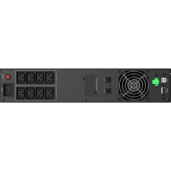 PowerWalker VI 3000 RLE UK nepertraukiamo maitinimo šaltinis (UPS), 3000 VA/1800 W, montuojamas į stelažą 2U, 8x IEC C13 + 1x IEC C19, USB/RS-232, AVR, LCD