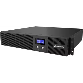 PowerWalker VI 3000 RLE UK nepertraukiamo maitinimo šaltinis (UPS), 3000 VA/1800 W, montuojamas į stelažą 2U, 8x IEC C13 + 1x IEC C19, USB/RS-232, AVR, LCD