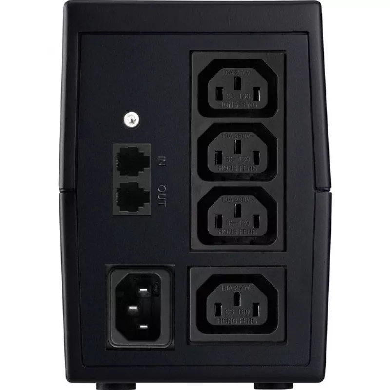 PowerWalker VI 650 SHL IEC linijinės sąveikos UPS – 650 VA / 360 W, bokštinis, 2x IEC C13