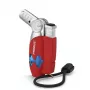 Primus PowerLighter III Spark Piezo virtuvinis žiebtuvėlis – raudonas, pripildomas dujomis, atsparus vėjui, reguliuojama liepsna