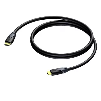 PROCAB CLV100/10 10 m High Speed HDMI laidas su Ethernet, juodas, 4K 30Hz, auksuoti jungtys