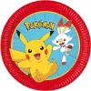 Procos Pokemon popierinės lėkštės, 8 vnt., 23 cm, vienkartinės šventinės lėkštės 98391