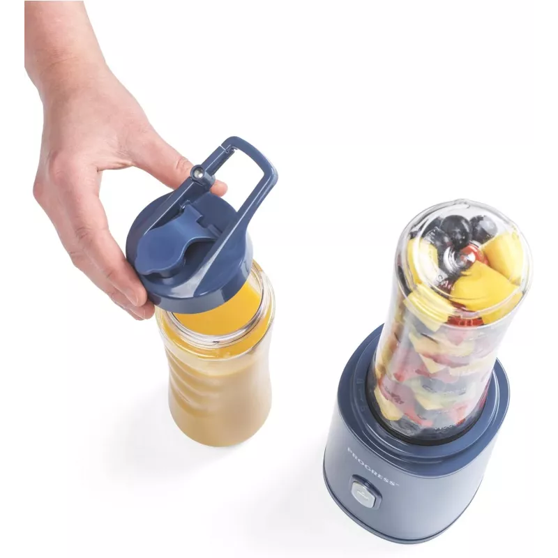 Progress EK6693PVDE Smoothie To Go Asmeninis Blenderis 300 W Juodas/Nerūdijantis Plienas