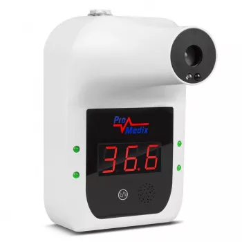 Promedix PR-685 bekontaktis infraraudonųjų spindulių sieninis termometras kūno temperatūrai matuoti (kakta, riešas)