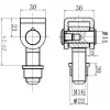 PSG 61.001.01 Suvirinamas vyris su M16 sriegine akimi, cinkuota