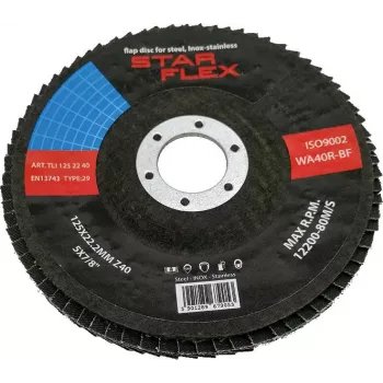PSG Star Flex T29 125-22 Grit 40 INOX žiedlapinis diskas TLI1252240