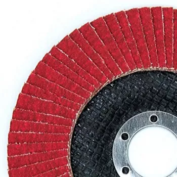 PSG Star Flex T29 SG INOX keraminis žiedlapinis diskas 125 mm, 22,23 mm anga, P40 grūdėtumas, 29 tipo kūginis, nerūdijančiam plienui ir metalui