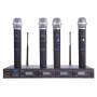 PULSAR PLL-400 UHF 4 kanalų belaidė mikrofonų sistema (4 rankiniai mikrofonai)