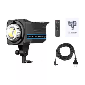 Puluz 120 W LED studijos šviestuvas su spalvinės temperatūros valdymu ir nuotolinio valdymo pulteliu