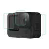 PULUZ PU507 9H Grūdinto stiklo ekrano ir objektyvo apsaugos rinkinys, skirtas GoPro HERO12/11/10 Black – 3 dalių komplektas (priekis, galas, objektyvas)