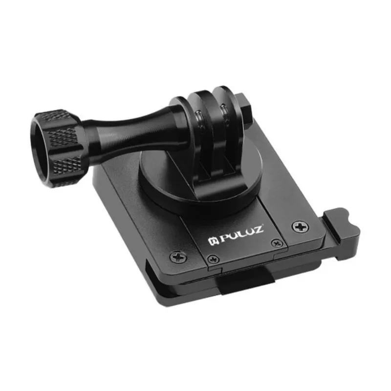 PULUZ Šalmo Laikiklis Sportinėms Kameroms (DJI, GoPro, Insta360) - Juodas