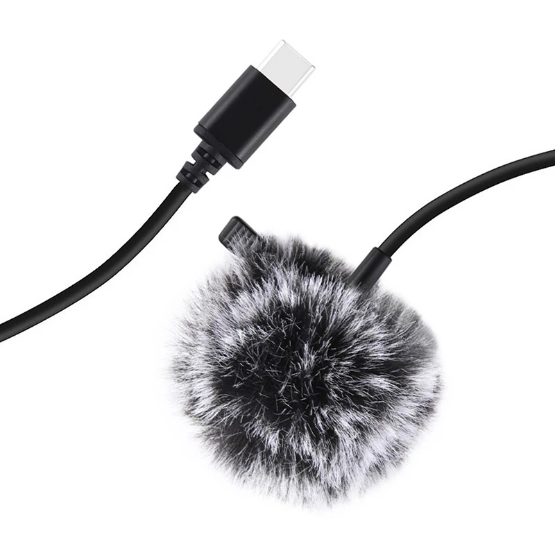 PULUZ Jack Tie Microphone with Clip PU425 1,5m USB-C