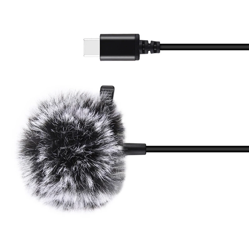 PULUZ Jack Tie Microphone with Clip PU425 1,5m USB-C