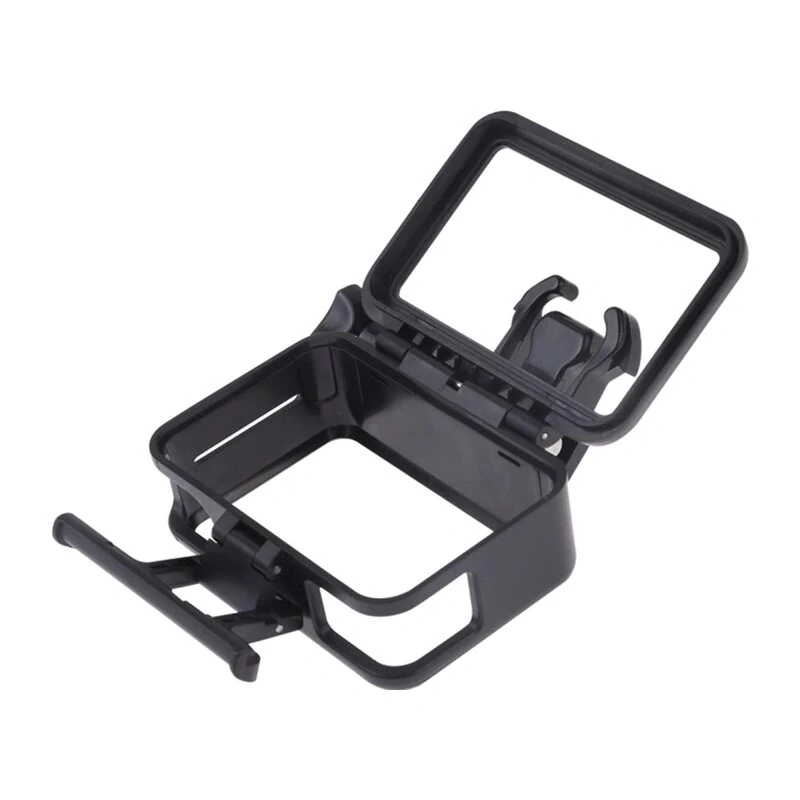 Puluz apsauginis rėmelis DJI Osmo Action - juodas PC rėmas su šalto bato laikikliu ir greito atleidimo sagtimi