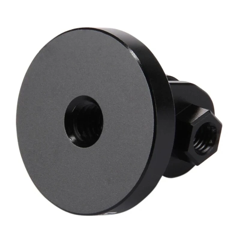 PULUZ PU145B CNC aliuminio adapteris veiksmo kameroms su 1/4 inch trikojo sriegiu, juodas