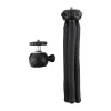 PULUZ PU435 Mini aštuonkojis tripodas – lankstus, lenkiamas, su 360° galvute ir telefono laikikliu, max apkrova 1,2 kg, juodas