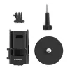 PULUZ PU724B Magnetinis apsauginis dėklas DJI Osmo Pocket 3 - juodas silikoninis dangtelis su objektyvo apsauga