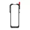PULUZ PU759B Aliuminio lydinio apsauginis rėmas, skirtas Insta360 X5 veiksmo kamerai, su 1/4 colio-20 sriegiais ir cold shoe laikikliu