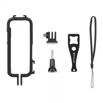 PULUZ PU809B Silicone Protective Case, skirta Insta360 X3 (juoda)