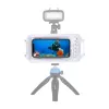 PULUZ PU9010W vandeniui atsparus dėklas, skirtas iPhone – povandeninis korpusas iki 45 m, baltas
