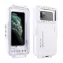 PULUZ PU9010W vandeniui atsparus dėklas, skirtas iPhone – povandeninis korpusas iki 45 m, baltas
