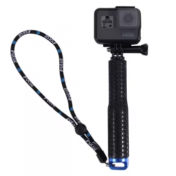 PULUZ Selfie Stick, skirtas sportinėms kameroms (DJI, GoPro, Insta360) - juoda