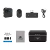 PULUZ SmartLink WS300 2.4GHz dviguba belaidė lavalier mikrofonų sistema su triukšmo slopinimu, 100m atstumu, USB-C įkrovimu