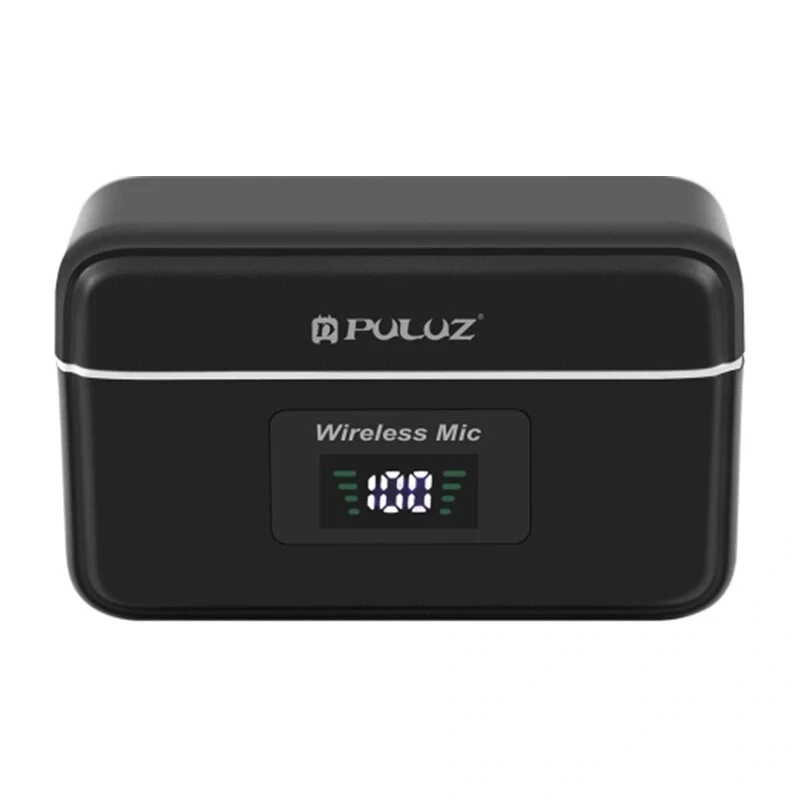 PULUZ SmartLink WS300 2.4GHz dviguba belaidė lavalier mikrofonų sistema su triukšmo slopinimu, 100m atstumu, USB-C įkrovimu