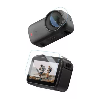 PULUZ Grūdinto stiklo ekrano apsauga ir objektyvo plėvelė, skirta DJI Osmo Pocket 3