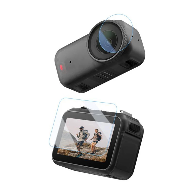 PULUZ Grūdinto stiklo ekrano apsauga ir objektyvo plėvelė, skirta DJI Osmo Pocket 3