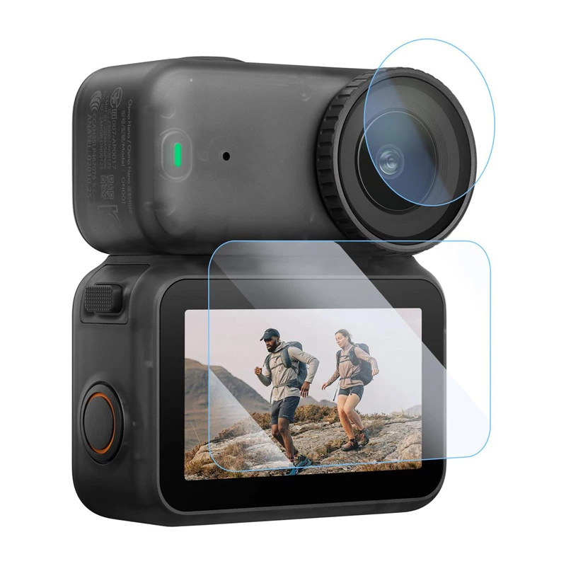PULUZ Grūdinto stiklo ekrano apsauga ir objektyvo plėvelė, skirta DJI Osmo Pocket 3