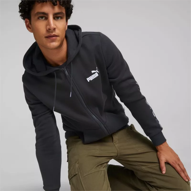 PUMA Essentials vyriškas gobtuvas Puma Black S