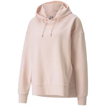 PUMA HER Hoodie TR Light Pink 589519 36 Moteriškas laisvo kirpimo džemperis su gobtuvu
