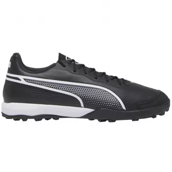 PUMA King Pro TT vyriški futbolo bateliai dirbtinei dangai, juodi/balti/auksiniai, 44 EU dydis