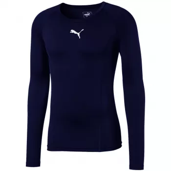 Puma LIGA Baselayer LS vyriški marškinėliai ilgomis rankovėmis tamsiai mėlyni 655920 20 XL