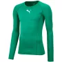 Puma Liga Baselayer Tee LS Vyriški ilgarankoviai kompresiniai marškinėliai Green Glimmer/Puma Black, dydis L