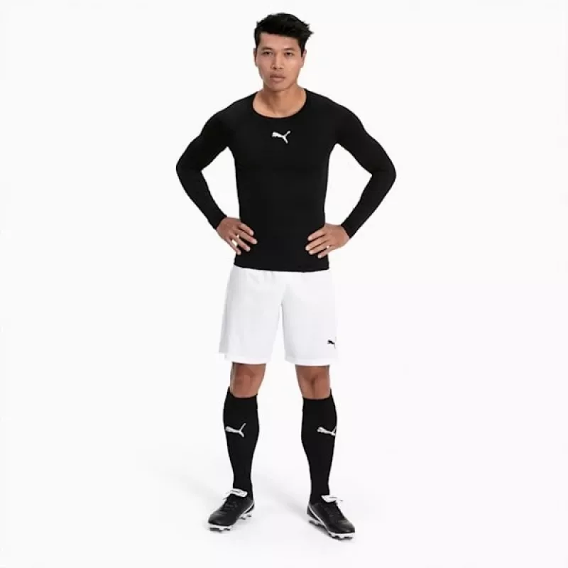 PUMA teamFINAL 21 vyrų treniruočių marškinėliai Black/White dydis L