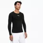 PUMA teamFINAL 21 vyrų treniruočių marškinėliai Black/White dydis L