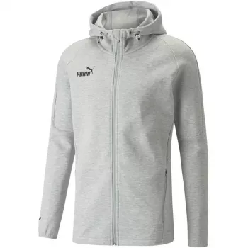 PUMA teamFINAL Casuals Vyriška gobtuvo striukė su užtrauktuku, Medium Grey Heather