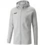 PUMA teamFINAL Casuals Vyriška gobtuvo striukė su užtrauktuku, Medium Grey Heather
