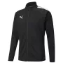 Puma teamLIGA Training vyriški marškinėliai ilga rankove su 1/4 užtrauktuku, juodi, L dydis